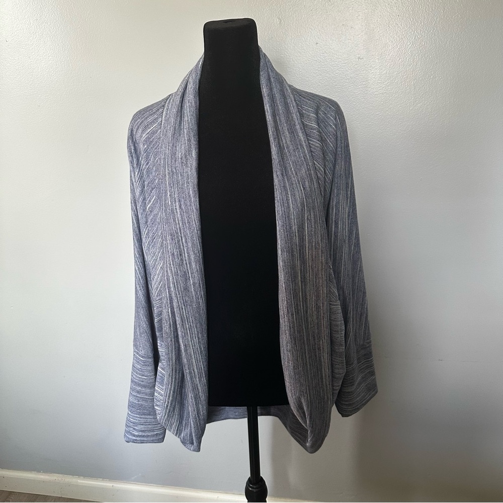 Liz Claiborne Blue Cable Knit Cardigan Sweater